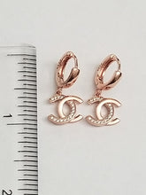 Load image into Gallery viewer, C Mini Dangling Earrings
