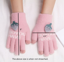 Load image into Gallery viewer, Cable Knit Anti-Slip Touchscreen Texting Gloves
