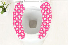 Load image into Gallery viewer, 4 Pairs (8)-Stick on Peel off Washable Toilet Seat Cover
