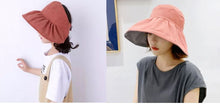 Load image into Gallery viewer, Kid&#39;s Sun Hat, UV Protection Hat, Reversible Cotton Hat, Bucket hat, Wide Brim Hat
