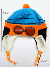 Load image into Gallery viewer, Aviator hat, Kids pilot hat, Aviator beanie, Kids winter hat
