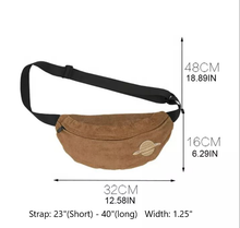 Load image into Gallery viewer, Corduroy Fanny Packs, Corduroy Shoulder Bag, Hip bag, Belt bag
