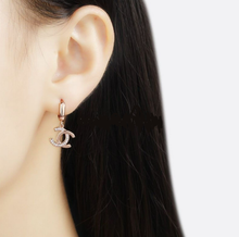 Load image into Gallery viewer, C Mini Dangling Earrings
